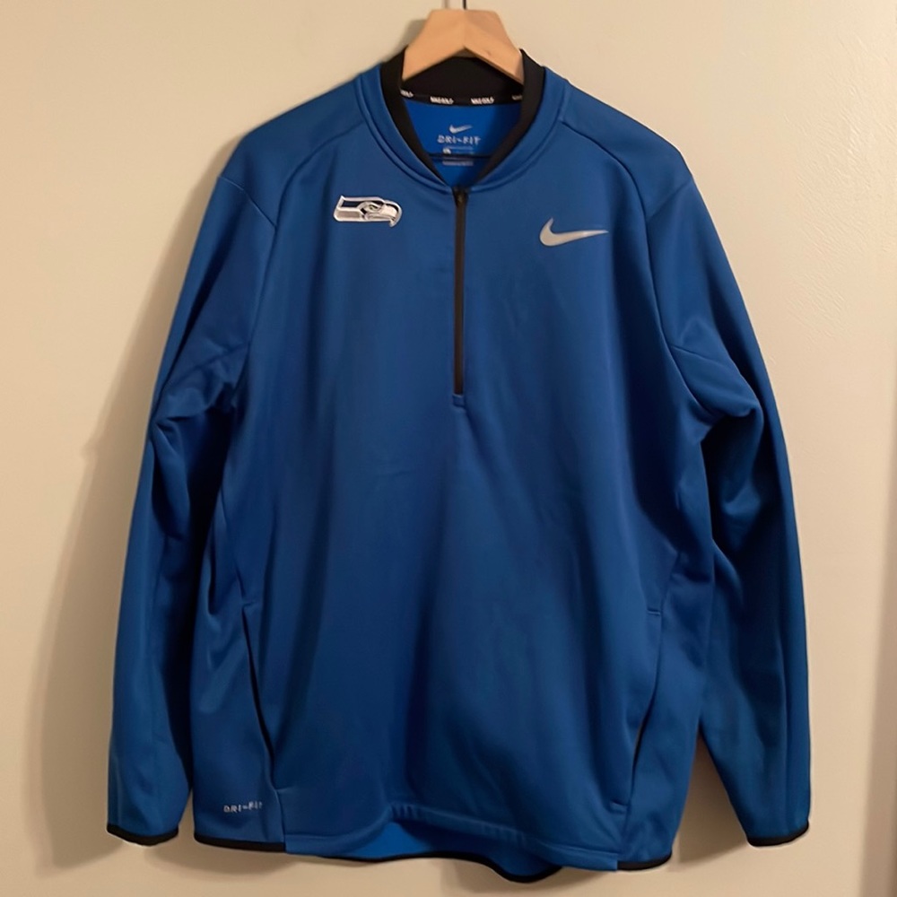Warm Nike Golf Dri-Fit Seahawks Pullover Jacket XL
